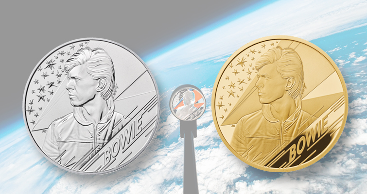 La Real Casa de la Moneda envía la moneda de David Bowie a un viaje en globo