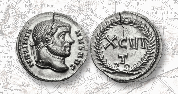 Una antigua moneda en venta refleja los cambios del sistema monetario