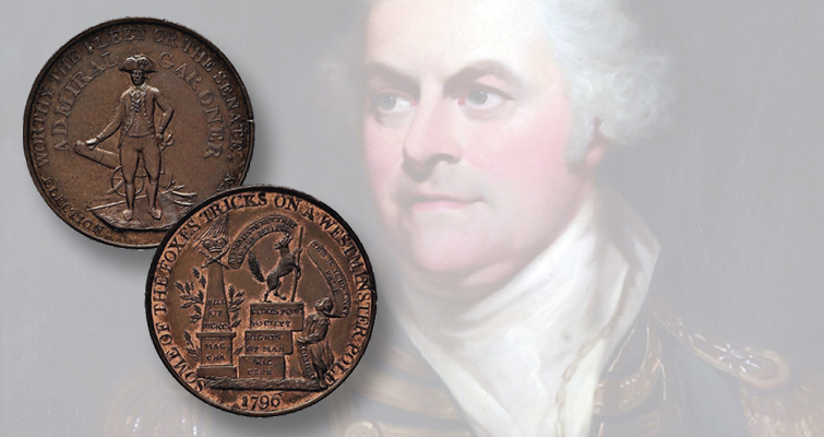 Una medalla para el almirante Gardner en una subasta en Londres Una medalla para el almirante Gardner en una subasta en Londres