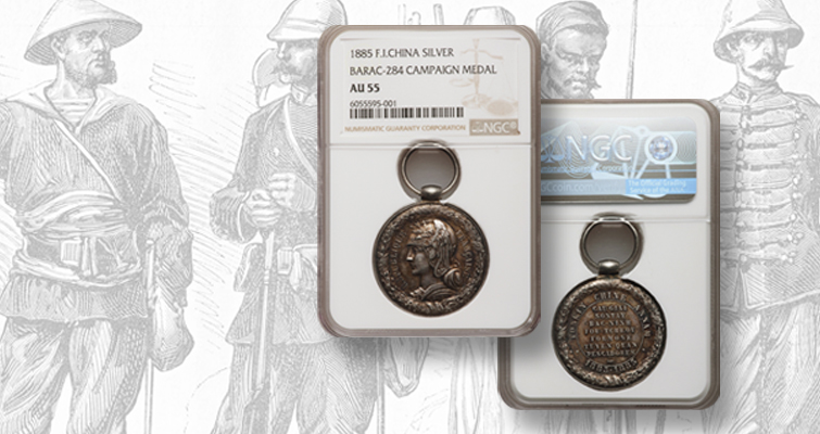 Medalla militar colonial francesa en la subasta de Heritage Hong Kong