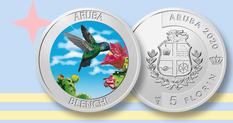 Ya está disponible la moneda de plata de colores de baja tirada de Aruba