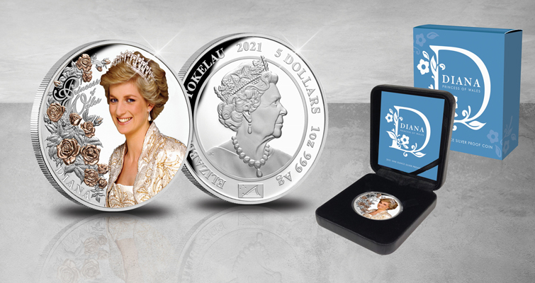 Tokelau celebra a la Princesa Diana con monedas de plata y oro