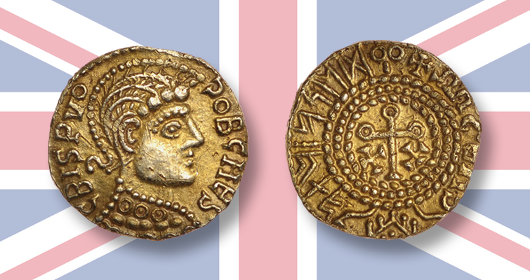 Un detector de metales encuentra una rara criptomoneda de oro del año 650-750 d.C.