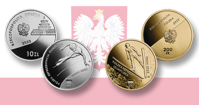 Polonia emite dos monedas para los Juegos Olímpicos de 2022
