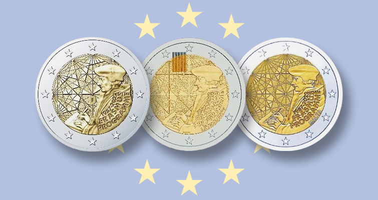 Los países de la Eurocopa desvelan los diseños de los 2 euros de 2022