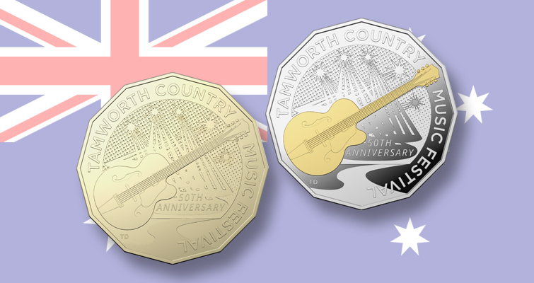 Australia emite monedas de colección para el festival de música country Australia emite monedas de colección para el festival de música country