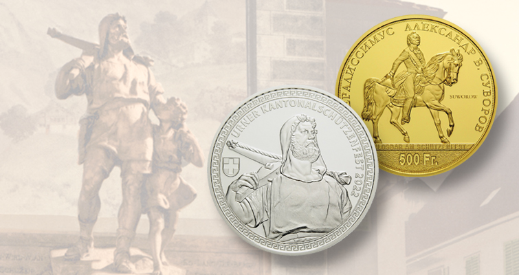 Tálero de oro y plata de tiro suizo 2022 disponible para pedidos