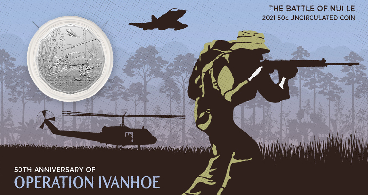 Australia conmemora otra batalla de la guerra de Vietnam con una moneda de 50 céntimos