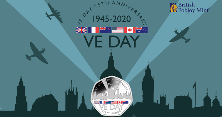 La Casa de la Moneda de Pobjoy conmemora el Día de la Victoria con una moneda de 50 peniques emitida en Gibraltar