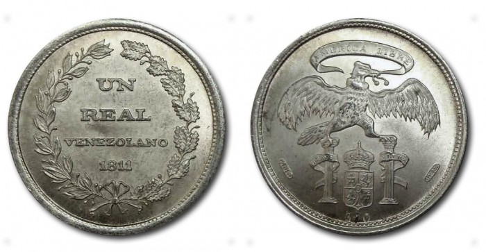 1 Real Venezolano 1811 de Plata